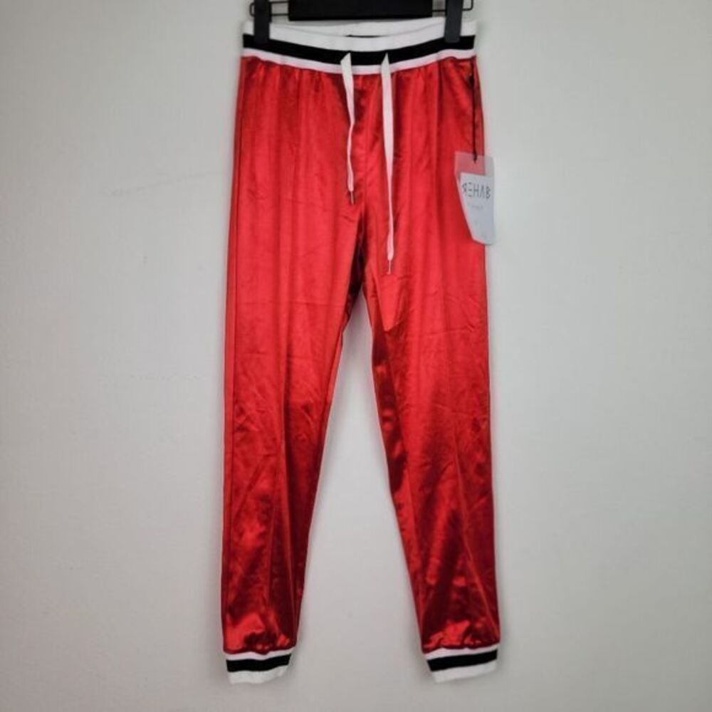 Rehab red joggers pants size small